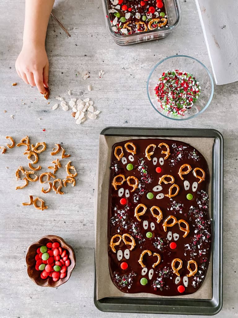 Reindeer Chocolate Bark