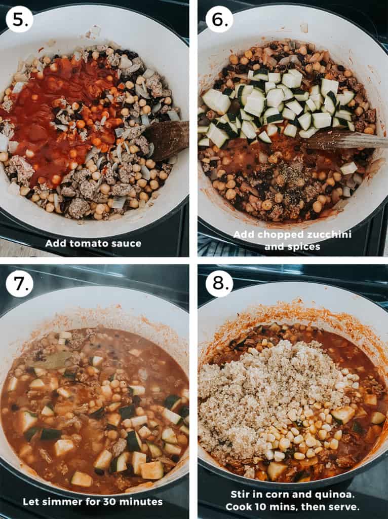 Turkey quinoa chili recipe instructions part two
