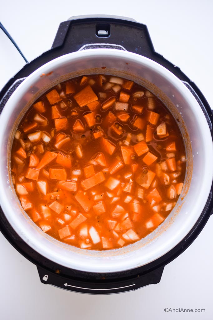 uncooked sweet potato soup