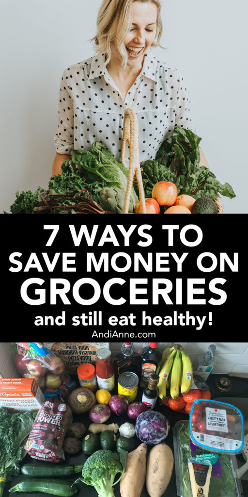 7 ways to save money on groceries. Once you know that you have to put on your detective hat in the grocery store, you can start to look for the best healthy bargains. Here are our favorite ways that I cut down on that weekly grocery budget.