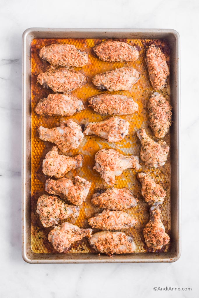 cooked parmesan chicken wings