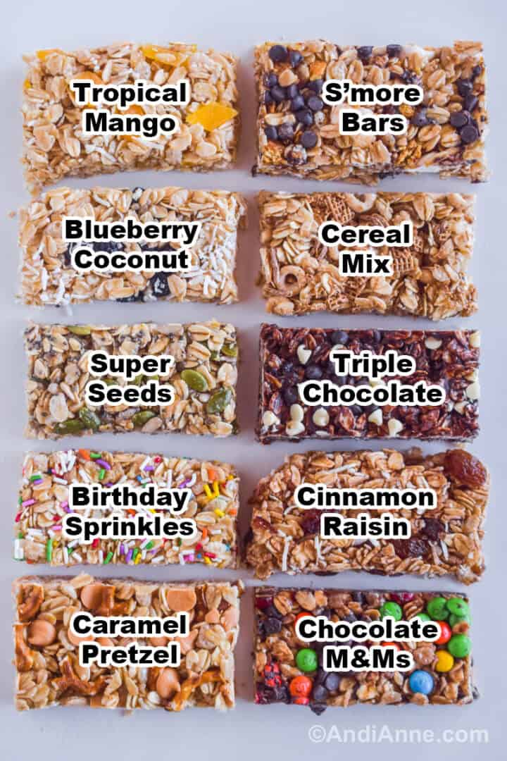 10 No Bake Granola Bars Andi Anne
