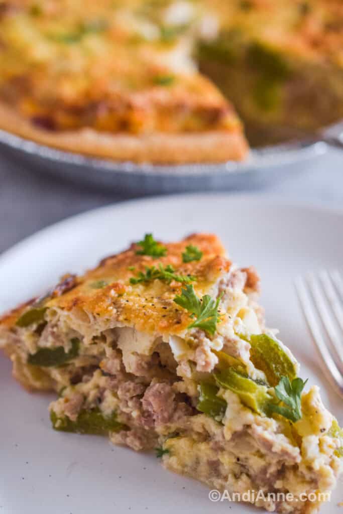 Parmesan Ground Pork Quiche Andi Anne